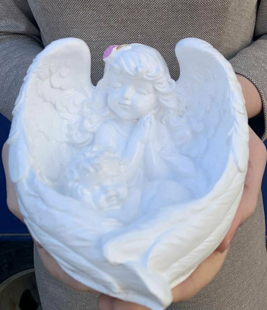 Статуэтка фигурка "Ангел" красивый декор для дома ангелочек декоративный оригинальный подарок на день рождения.