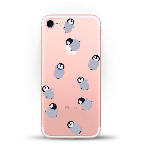 фото Силиконовый чехол несколько пингвинов на apple iphone se (2020) andy & paul