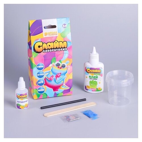 фото Малый набор «сделай слайм», синий, 100 г школа талантов