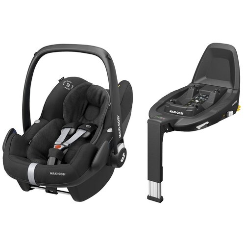 фото Автокресло-переноска группа 0+ (до 13 кг) maxi-cosi pebble pro i-size + family fix 3, essential black