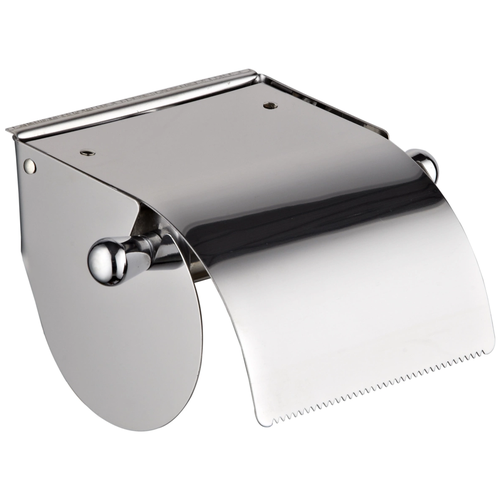 фото Haiba держатель для туалетной бумаги с крышкой настенный металлический, хром, hb501