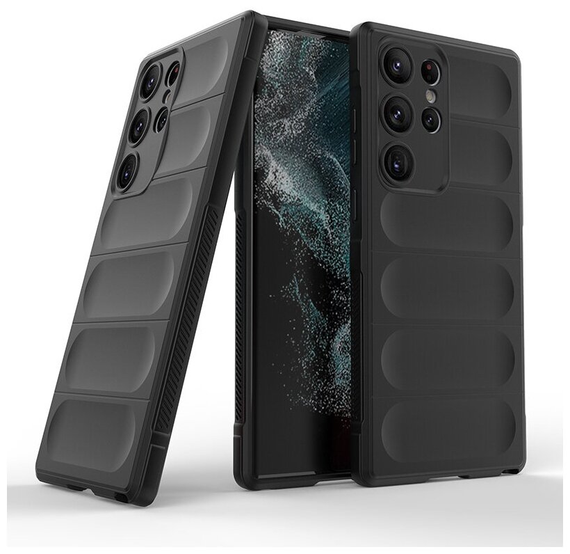 Противоударный чехол Flexible Case для Samsung Galaxy S23 Ultra черный
