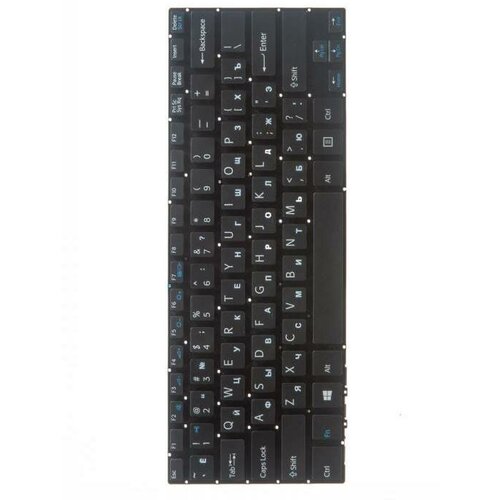 Клавиатура keyboard для ноутбука Sony Vaio VPC-Z черная без рамки без подсветки гор Enter 673₽