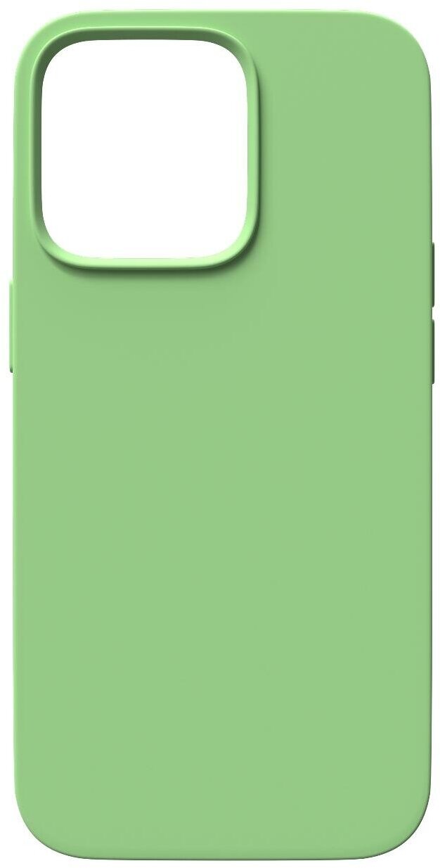 Чехол силиконовый Red Line для iPhone 14 Plus, для MagSafe с микрофиброй, Pine Green - фото №2