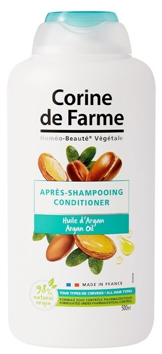 CORINE de FARME бальзам-ополаскиватель для волос Argan Oil, 500 мл