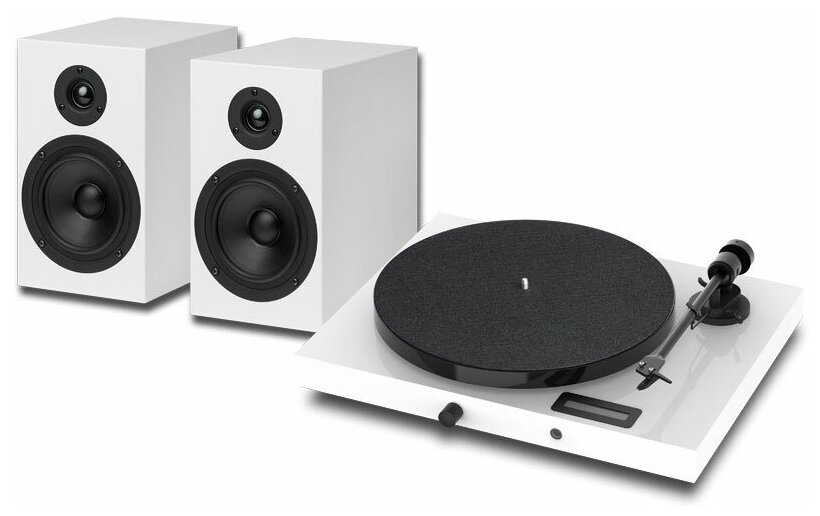     PRO-JECT SET JUKEBOX E1 + SPEAKER BOX 5 WHITE/WHITE