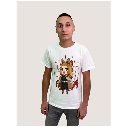 фото Футболка, размер l, белый будь на стиле