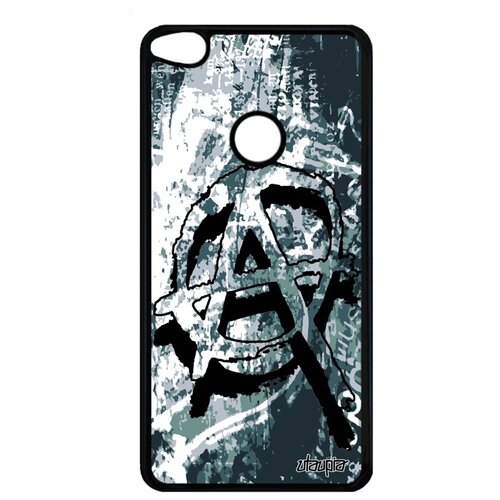 фото Чехол на телефон p8 / p9 lite 2017, "анархия" анархист символ utaupia