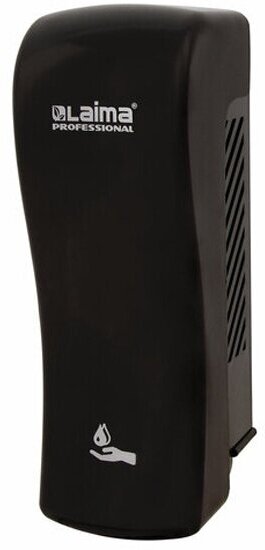 Дозатор для жидкого мыла Лайма Laima Professional Original наливной, 0.8 л, черный, ABS-пластик, 605775
