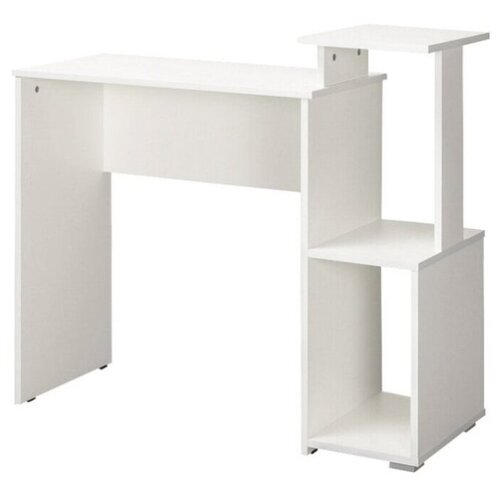 фото Стол письменный санди 12.32, размер ш 100 х г 38,6 х в 85.6 см, белый ре шагрень mobi