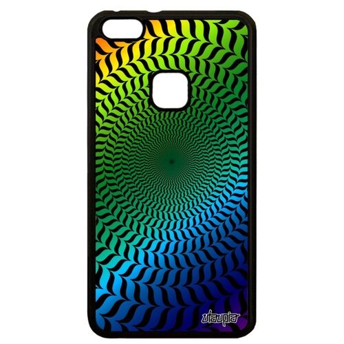фото Чехол на телефон huawei p10 lite, "иллюзия круга" эффект геометрический utaupia