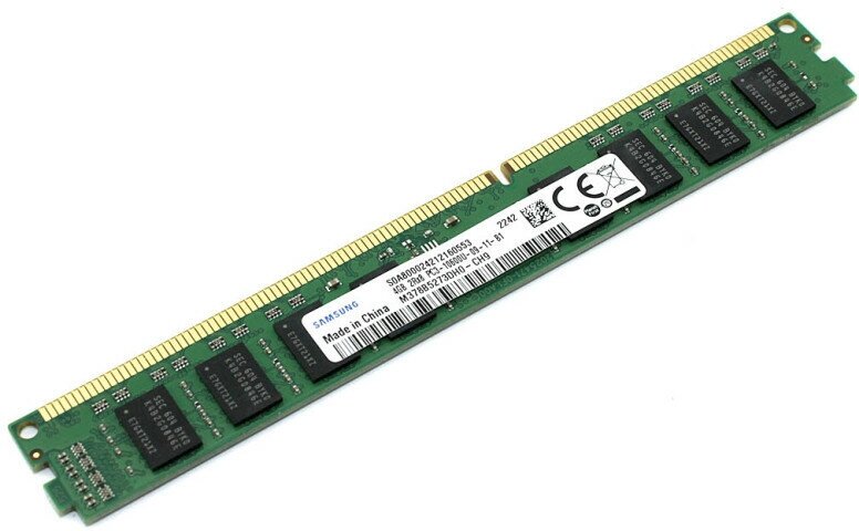 Оперативная память для компьютера DIMM DDR3 4ГБ Samsung M378B5273DH0-CH9 1333MHz (PC3-10600) 240-Pin, 1.5V, Retail