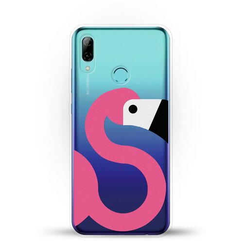 фото Силиконовый чехол фламинго на huawei p smart (2019) andy & paul