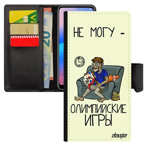 фото Чехол книжка для телефона samsung galaxy a50, "не могу - олимпийские игры!" повод болельщик utaupia