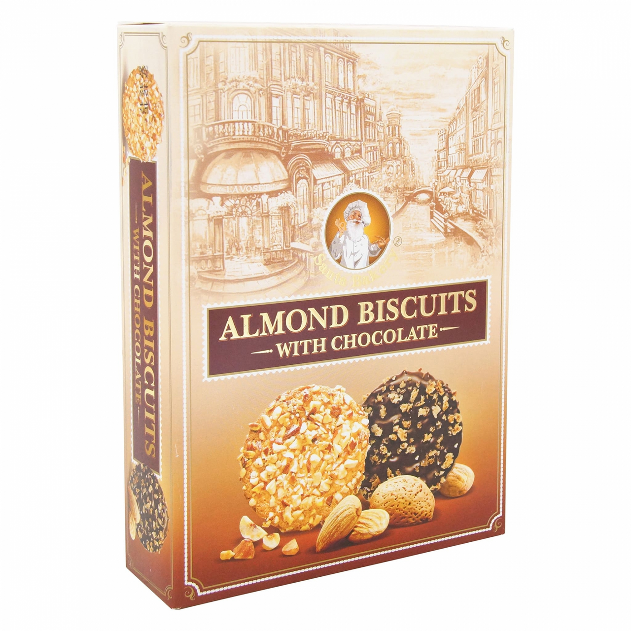 Печенье Santa Bakery "Almond Biscuits" с шоколадом 150г - фотография № 5