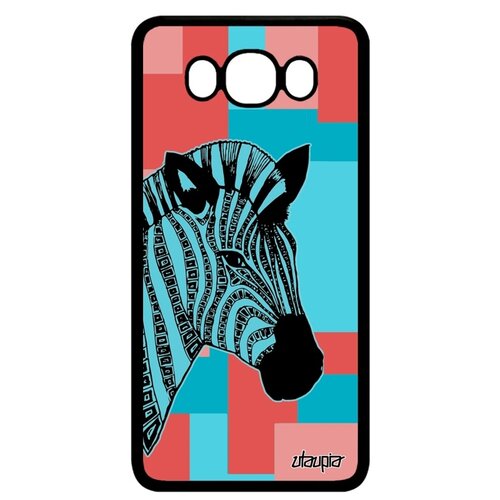 фото Чехол на смартфон samsung galaxy j7 2016, "зебра" лошадь horse utaupia