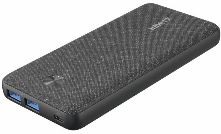 Anker Портативный аккумулятор Anker PowerCore III Sense 3A/20W/2USB/1USB-C/PD 20000mAh Fabric Black черный A1365G11