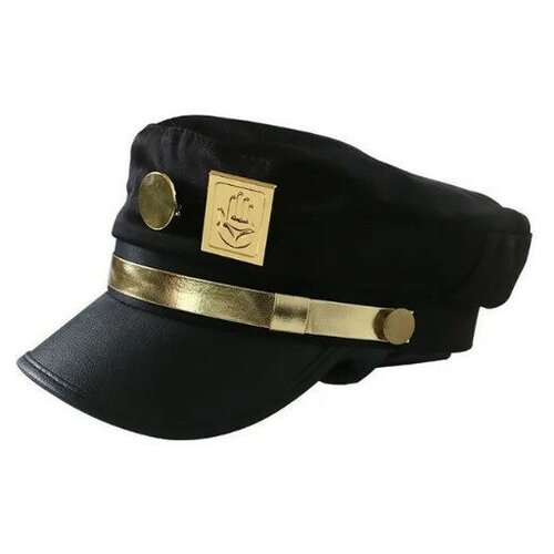 Кепка Джотаро Куджо - Jotaro Kujo JoJo’s Bizarre Adventure (золотой рант) anime kujo jotaro ring jojo s bizarre adventure cosplay prop anime accessories fashion jewelry for otaku cosplay xmas gift