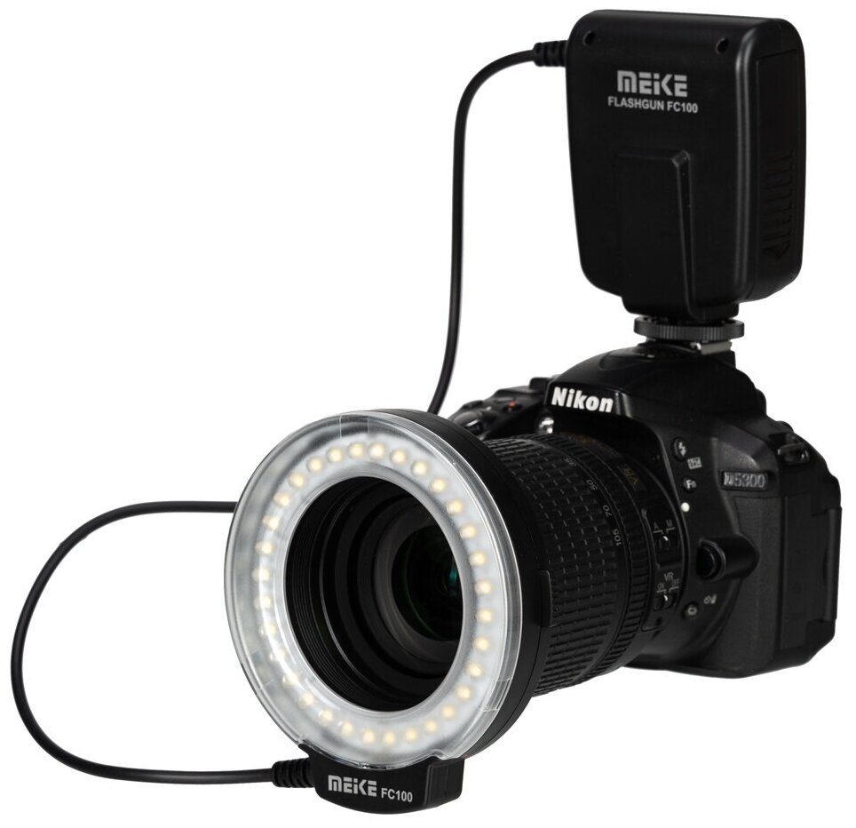 Кольцевая фотовспышка Meike FC100 Macro LED Ring Light Flash