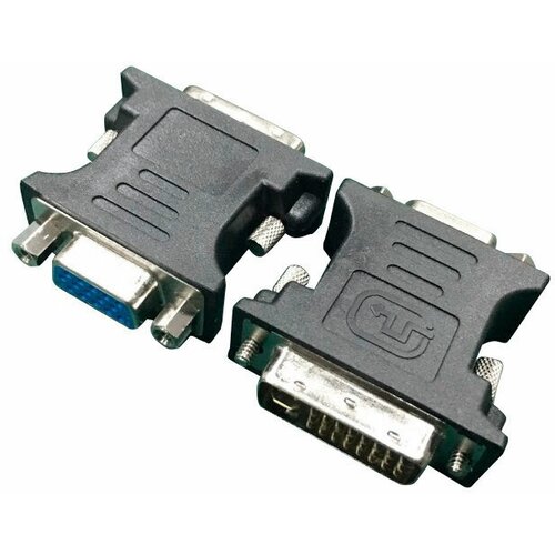 видео адаптер dvi vga 29m 15f 5bites vd1028g для подключения монитора чёрный Cablexpert Переходник DVI-VGA, 29M/15F, черный, пакет (A-DVI-VGA-BK)
