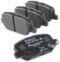 Дисковые тормозные колодки задние Bosch 0986495358 для Citroen, Peugeot, Mazda, Mitsubishi (4 шт.)