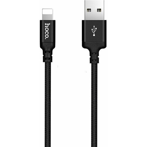 Набор из 3 штук Кабель USB 2.0 Hoco X14, AM/Lightning M, черный, 1 м набор из 3 штук кабель usb 2 0 hoco x14 am lightning m черный 1 м