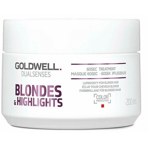 Goldwell Dualsenses Blondes Highlights 60 Sec. Treatment - Интенсивный уход за 60 секунд 200 мл goldwell dualsenses blondes highlights 60 sec treatment интенсивный уход за 60 секунд 500 мл