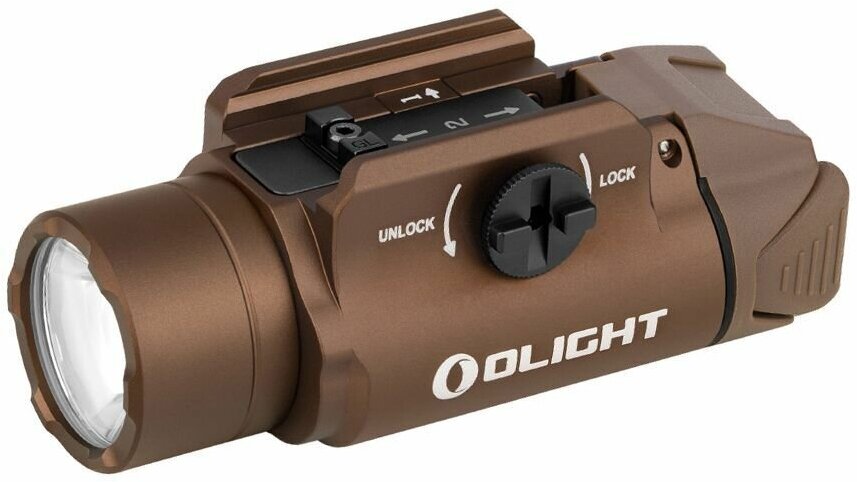 Пистолетный фонарь Olight PL-3R Valkyrie Desert Tan, Li-po 900 mAh, Cree XH-P 35B HI, 205 метров, 1500 люмен