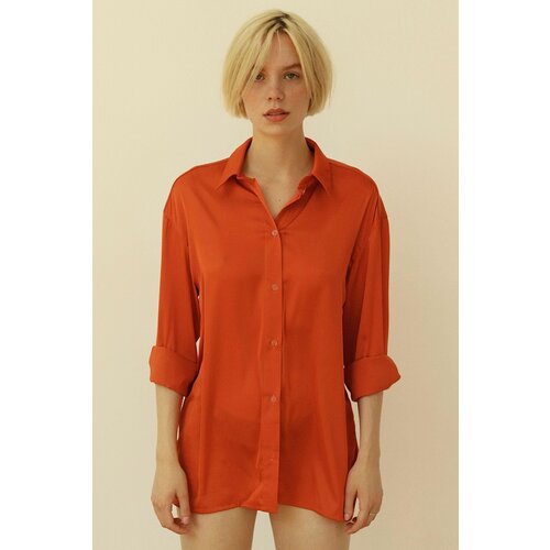 фото Рубашка monobase, размер 42/44, оранжевый