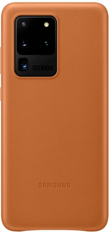 Чехол (клип-кейс) SAMSUNG Leather Cover, для Samsung Galaxy S20 Ultra, серебристый [ef-vg988lsegru] - фото №8