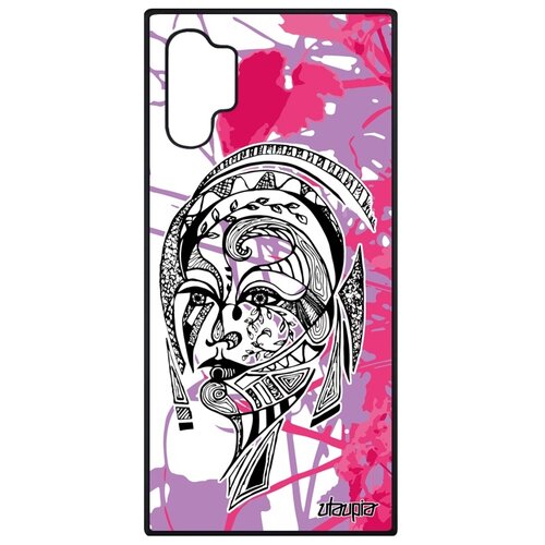 фото Чехол для телефона samsung galaxy note 10 plus, "портрет женщины" woman цветок utaupia