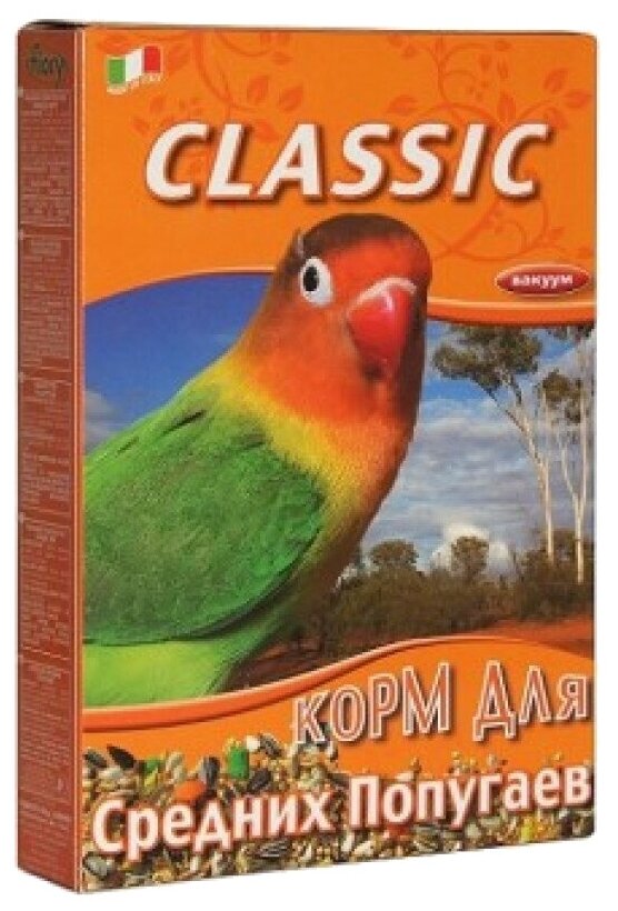Fiory корм Classic для средних попугаев, 650 г