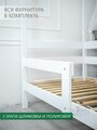 Кровать детская домик 90 180 из массива березы односпальная деревянная подростковая