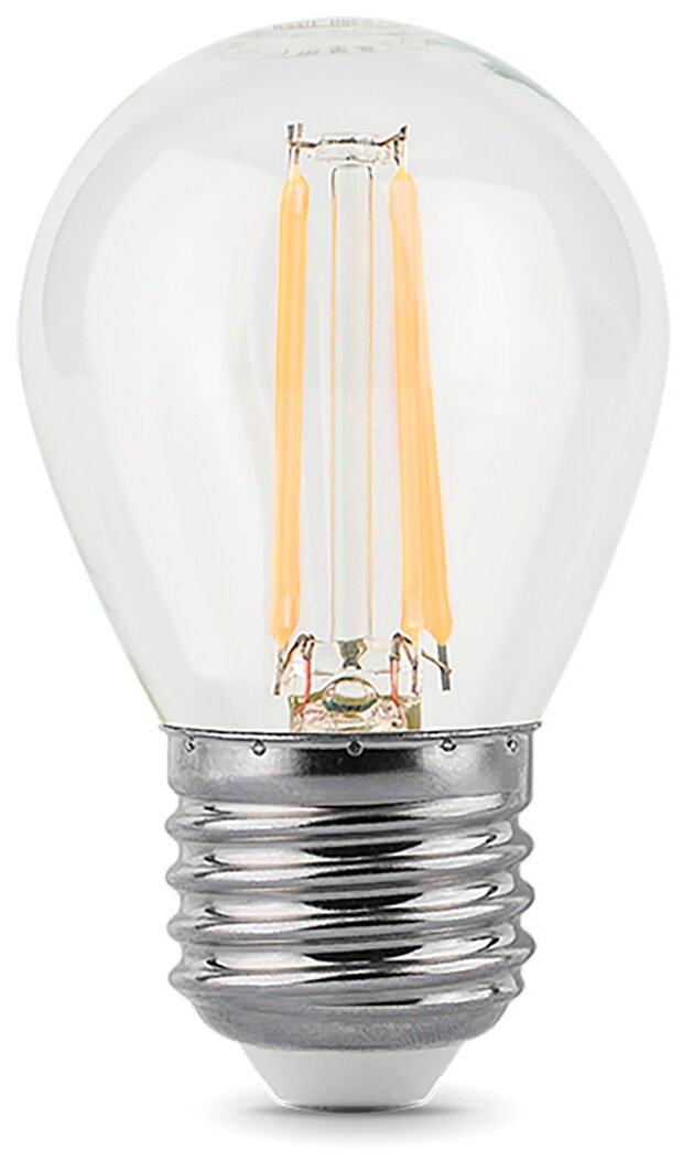 Светодиодная лампа Gauss LED Filament Шар E27 7W 580lm 4100K step dimmable (пошаговое диммирование)