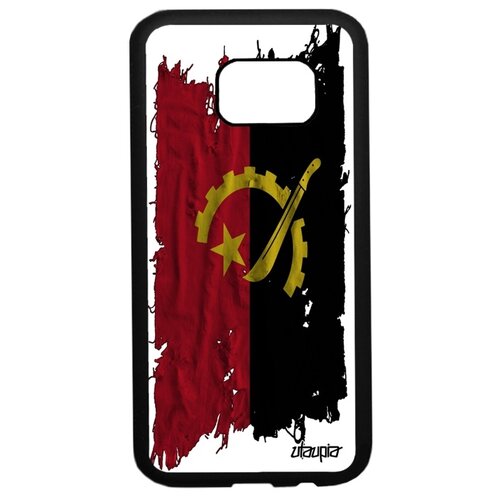 фото Чехол на смартфон galaxy s7, "флаг анголы на ткани" государственный utaupia
