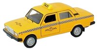 Легковой автомобиль Welly Lada 2107 Такси (43644TI) 1:34, 11 см, желтый