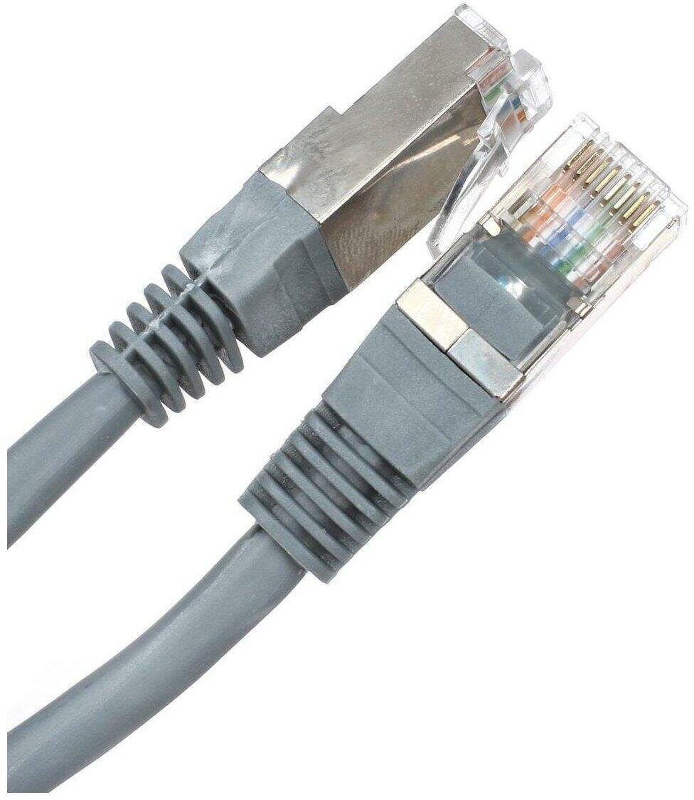 Кабель патчкорд RJ45 Telecom FTP4 Cat5e 0.5m grey NA102-FTP-C5E-0.5M, 1шт.