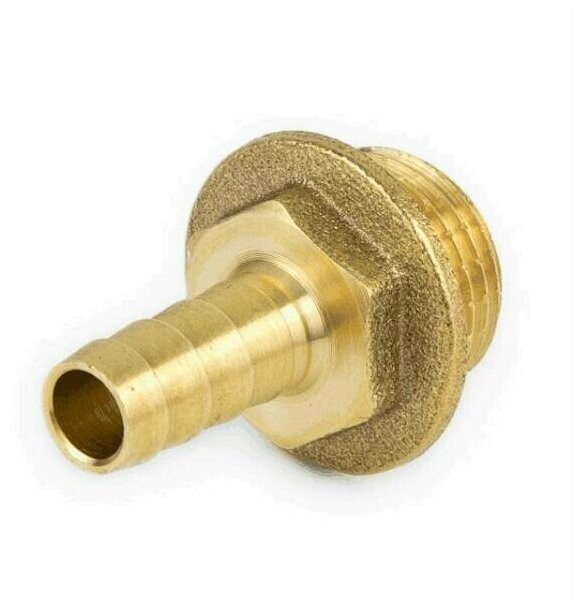 фото Переходник латунь для шланга 9102 Дн16х1/2" неразъемный Aquasfera 9102-05