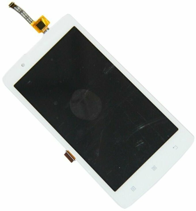 Дисплей (экран) в сборе с тачскрином для Lenovo A2010 белый
