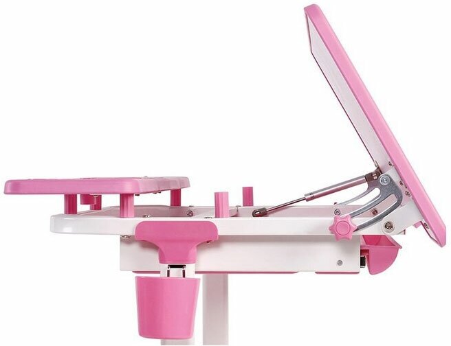 Комплект парта и стул трансформеры FunDesk Lavoro Pink лампа подставка