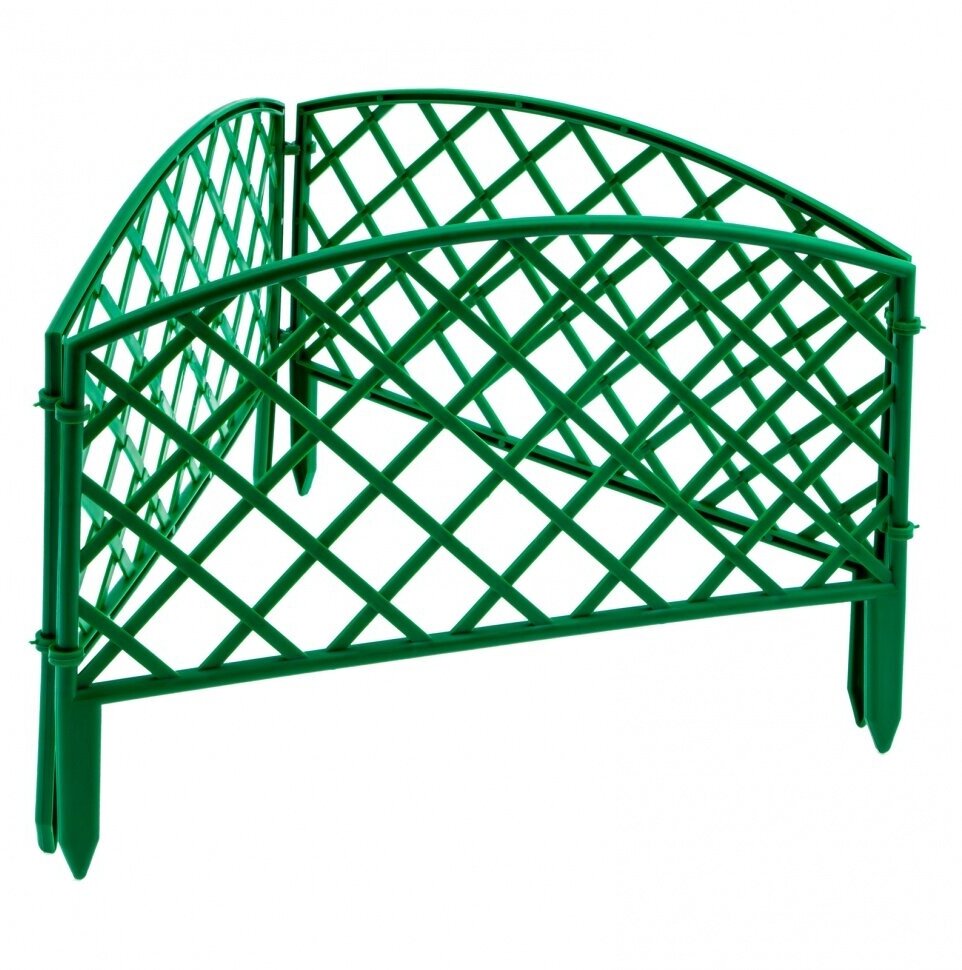 фото Забор декоративный "Сетка", 24 х 320 см, зеленый, Россия, Palisad
