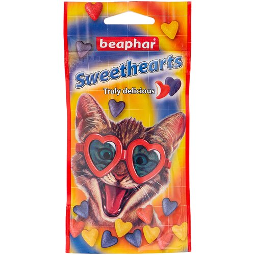 Лакомство для кошек  Beaphar Sweethearts, 52 г птица