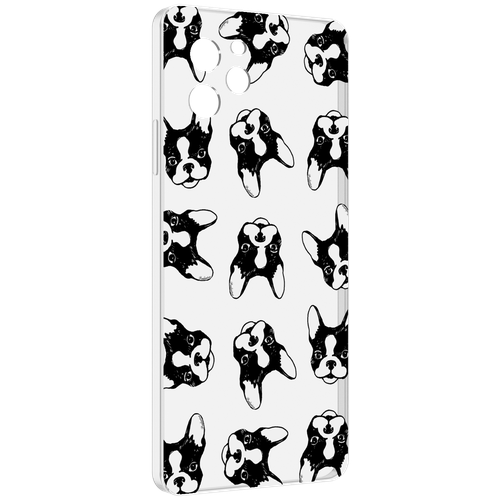 Чехол MyPads черно белые собачки для Huawei Nova Y61 / Huawei Enjoy 50z задняя-панель-накладка-бампер чехол задняя панель накладка бампер mypads черно белые собачки для huawei mate 10 противоударный