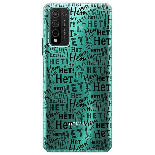 фото Re:pa чехол - накладка transparent для honor 10x lite с 3d принтом "no!"