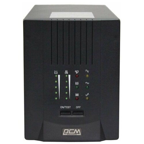 ибп powercom smart king pro spt 3000 ii lcd 3000va Интерактивный ИБП Powercom SMART KING PRO+ SPT-3000 черный 2400 Вт