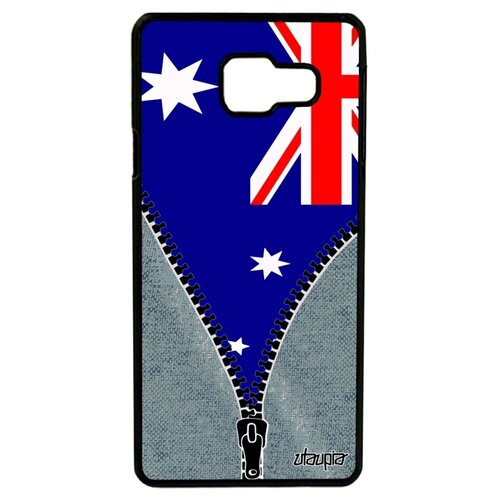 фото Чехол для смартфона galaxy a3 2016, "флаг австралии на молнии" патриот страна utaupia