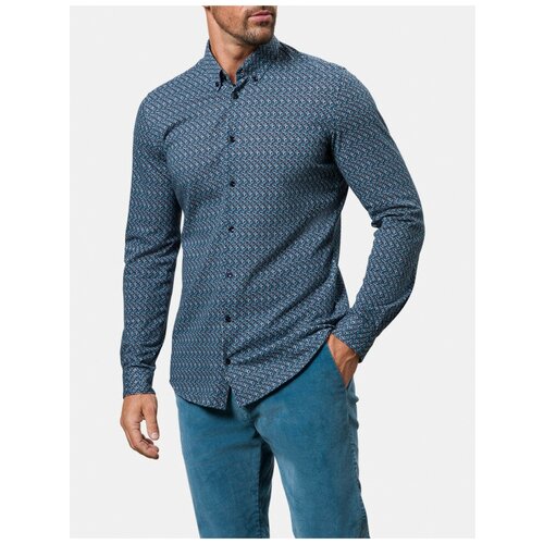 Рубашка Pierre Cardin, размер XXXL, синий