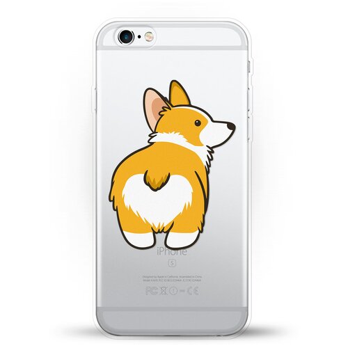 фото Силиконовый чехол корги на apple iphone 6/iphone 6s andy & paul