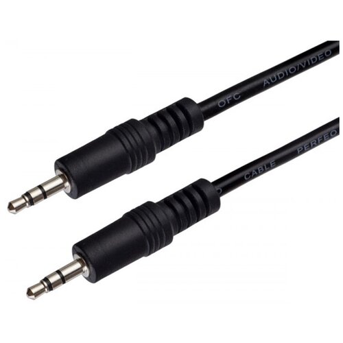 Кабель Perfeo mini jack 3.5 mm - mini jack 3.5 mm (J2101-J2106), 1 м, черный кабель jack jack bespeco кабель межблочный стерео jack стерео jack ncs300 3 m