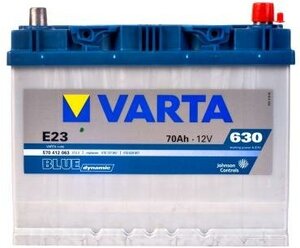 Batterie Varta Blue Dynamic E23 12v 70ah 630A 570 412 063